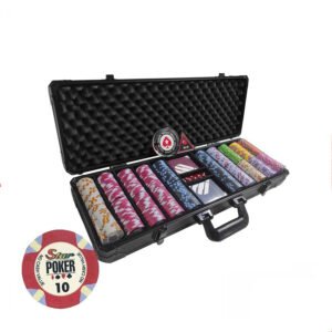 Bộ 500 Vali Phỉnh Chip Star Poker Chất Liệu Ceramic Gốm Sứ Cao Cấp